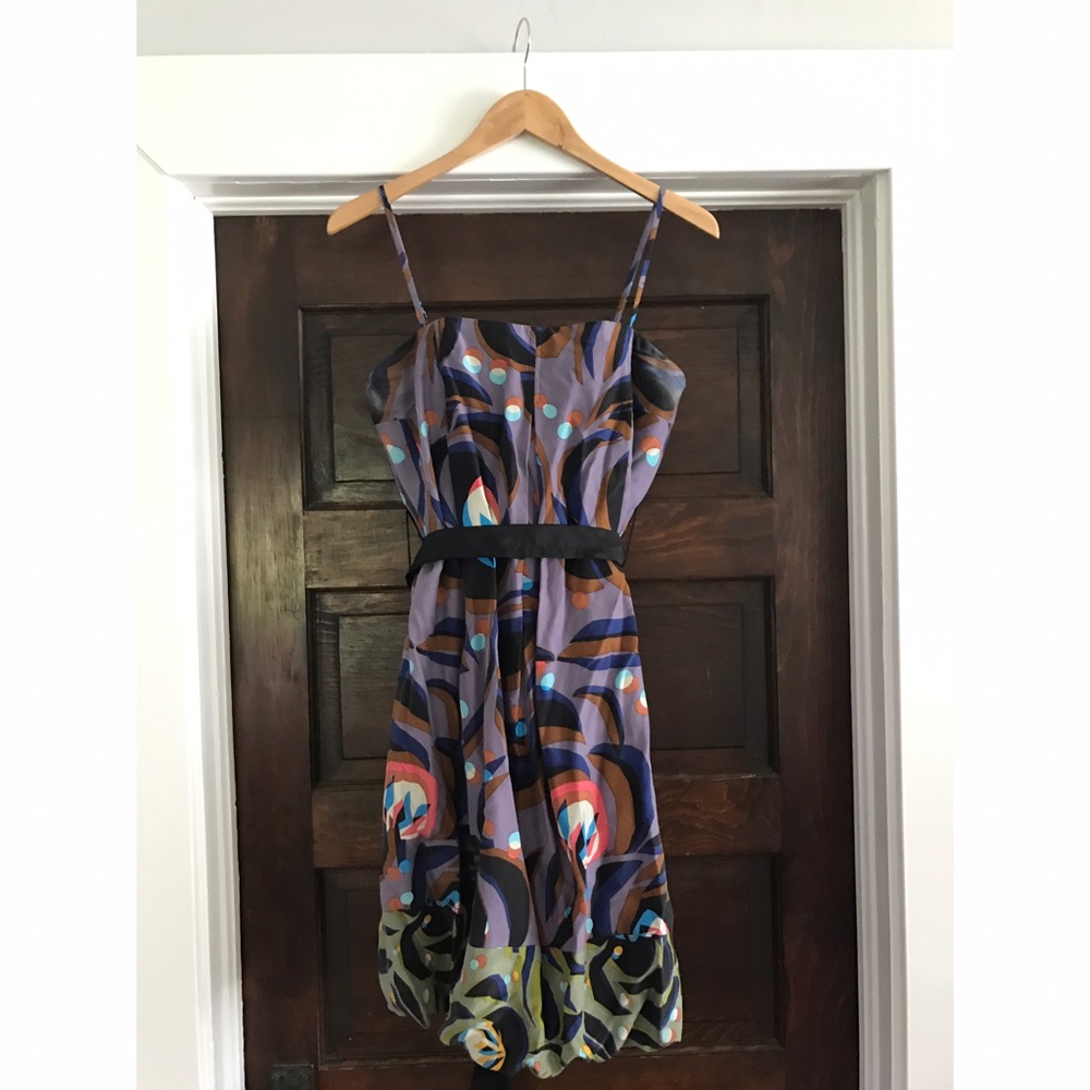 Anthropologie Purple Bubble Dress
