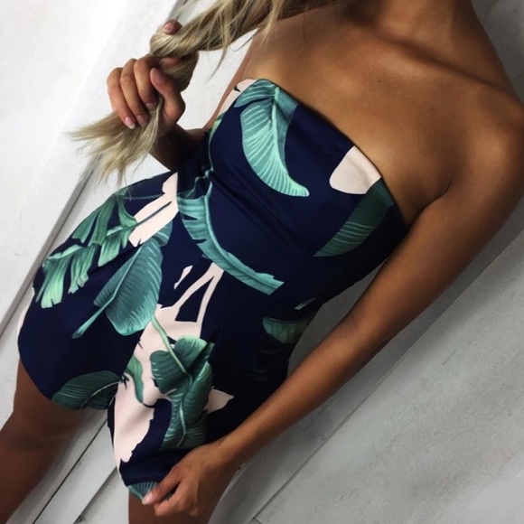 Dresses & Skirts - Rainforest Blooms Romper