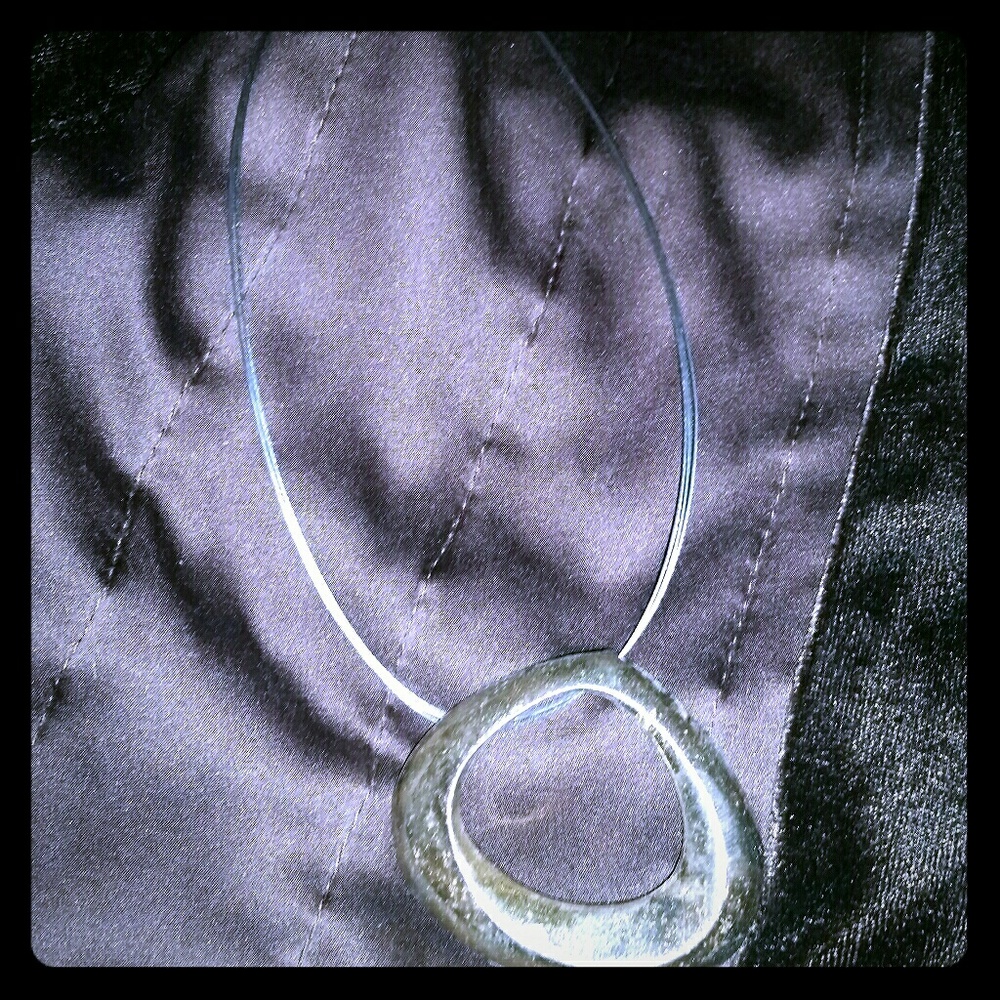 Chico's silver sail necklace nwt