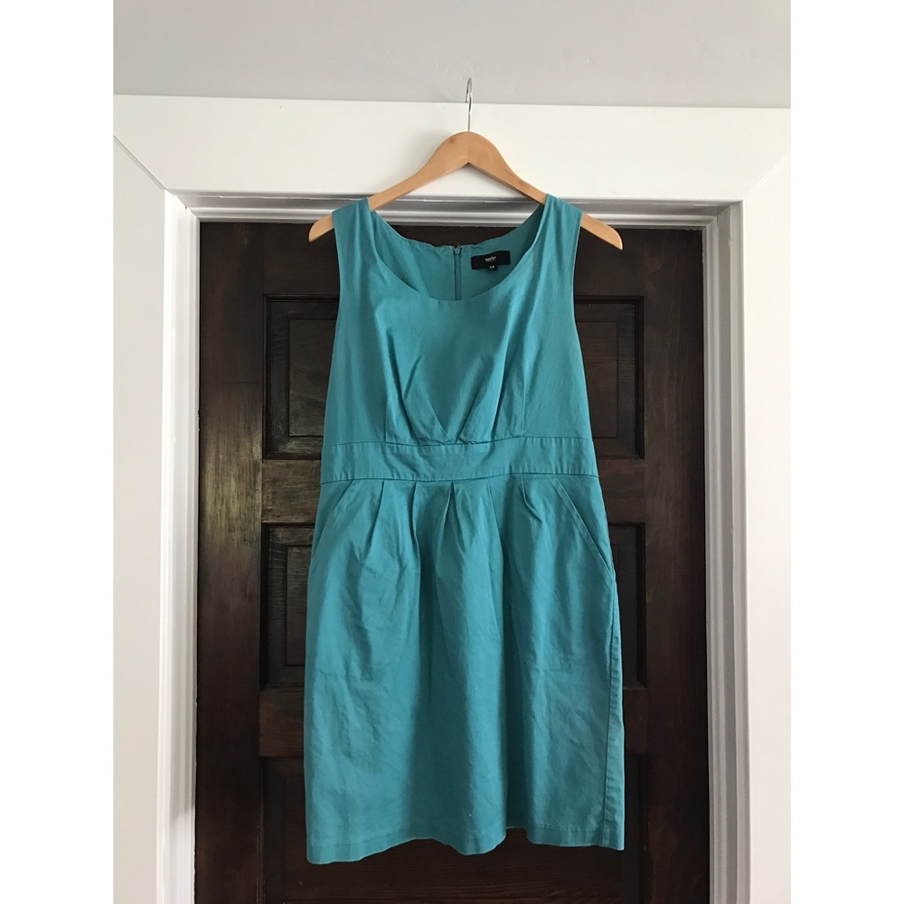 Mossimo Teal Fitted Dress