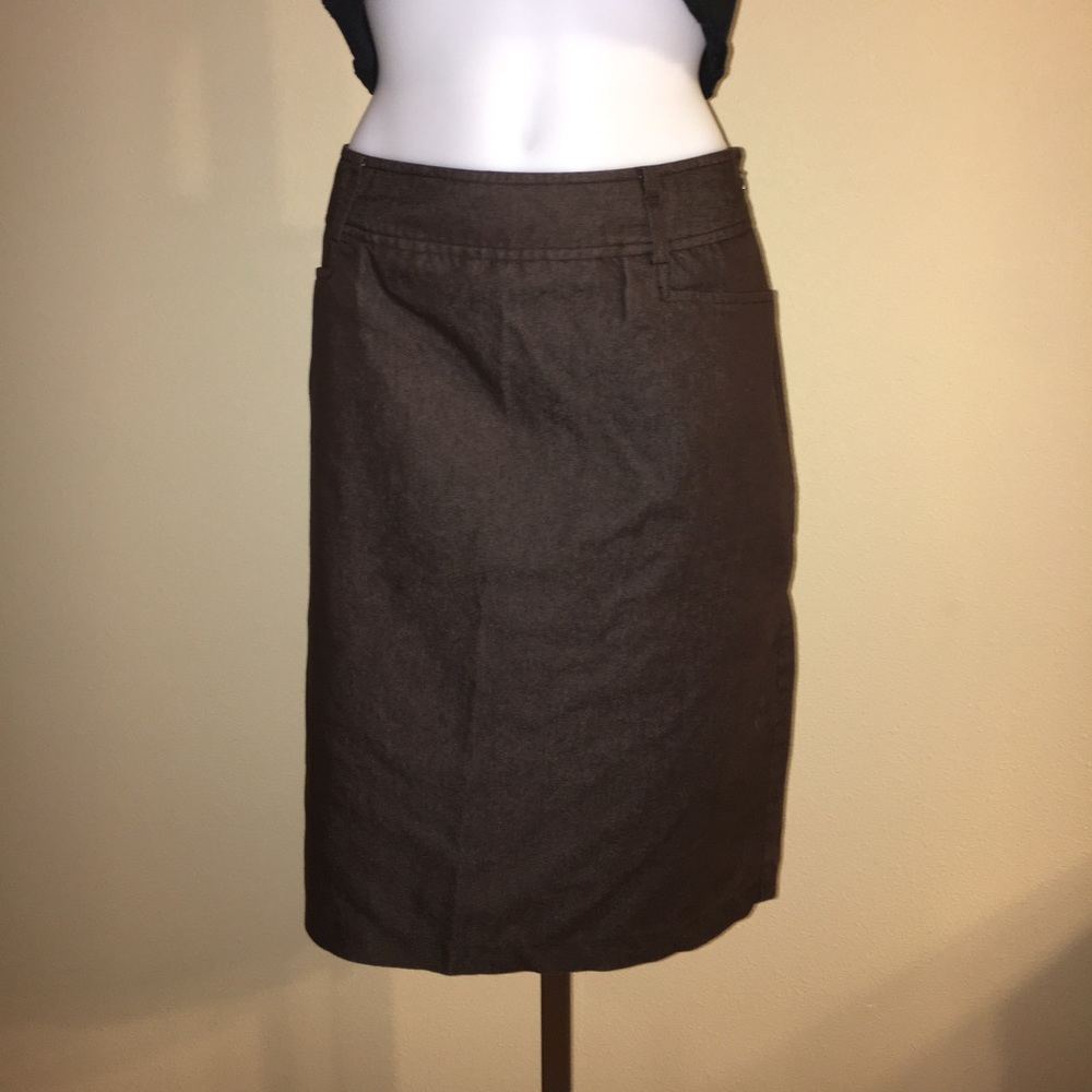 NY&Co brown 12 pencil skirt