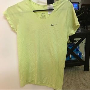Nike neon green sports tee