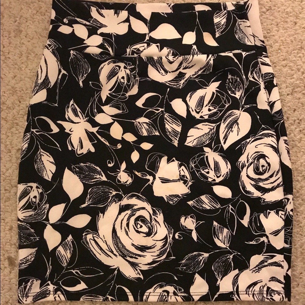 Sexy floral bodycon skirt