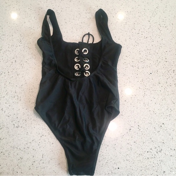 Lace Me Up Black One piece - Picture 3 of 5