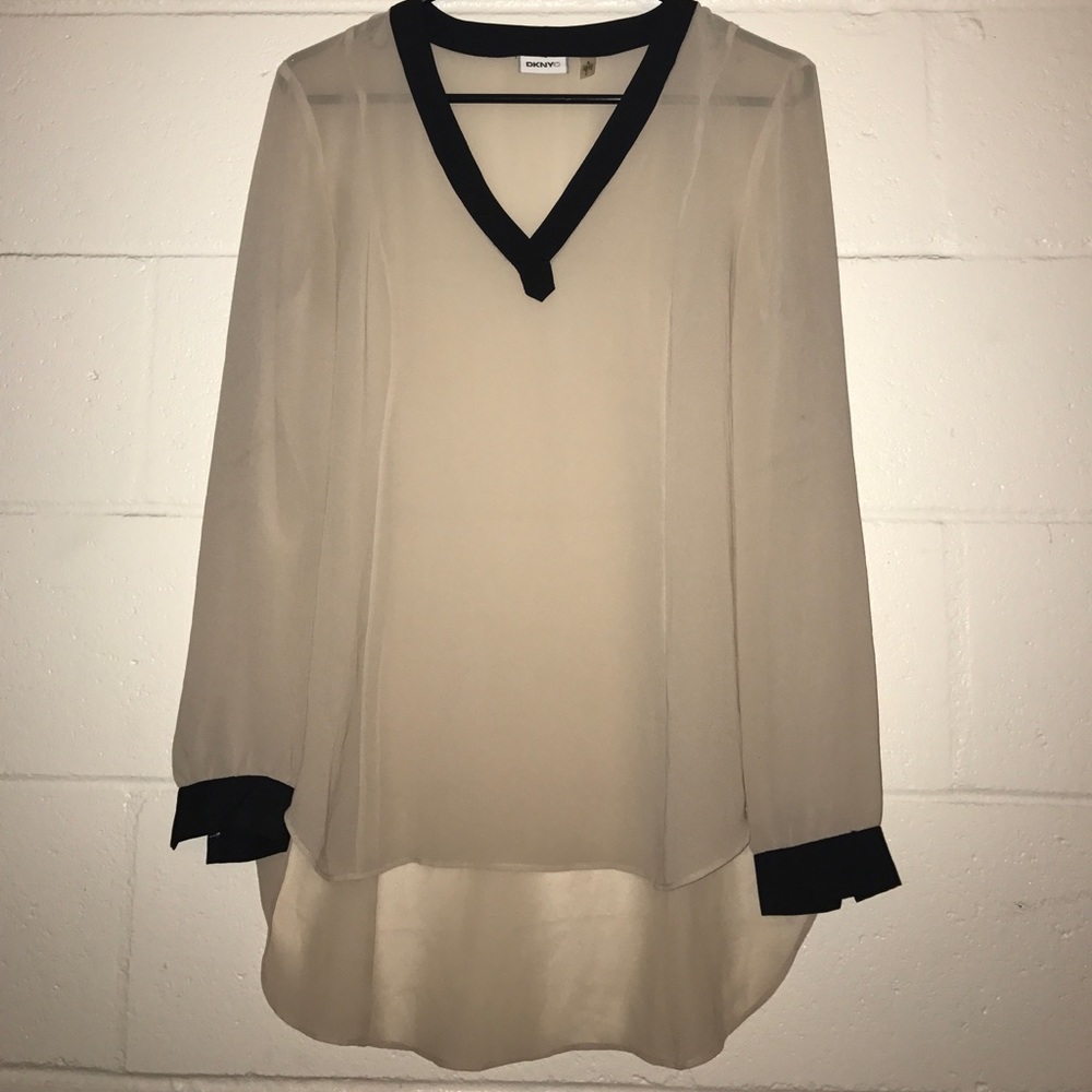 DKNYC sheer longsleeve
