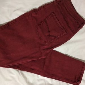 Pacsun dark red skinny jeans