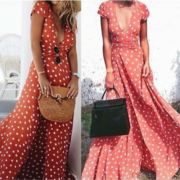 Red Boho Beauty Dress - Picture 3 of 7