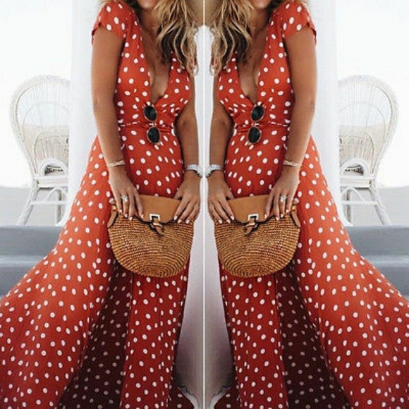 Red Boho Beauty Dress - Picture 5 of 7