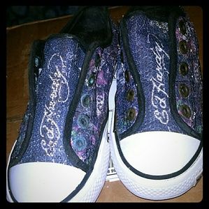 ED HARDY SNEAKERS YOUTH SIZE 2