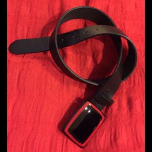 CERAMIC BUCKLE LEATHER BELT