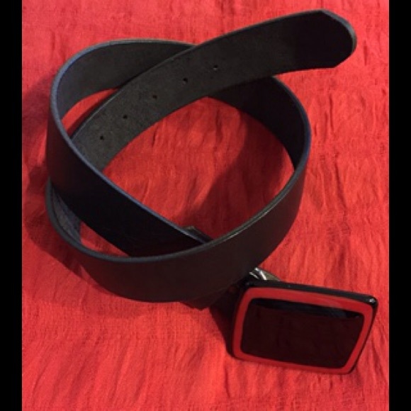 CERAMIC BUCKLE LEATHER BELT