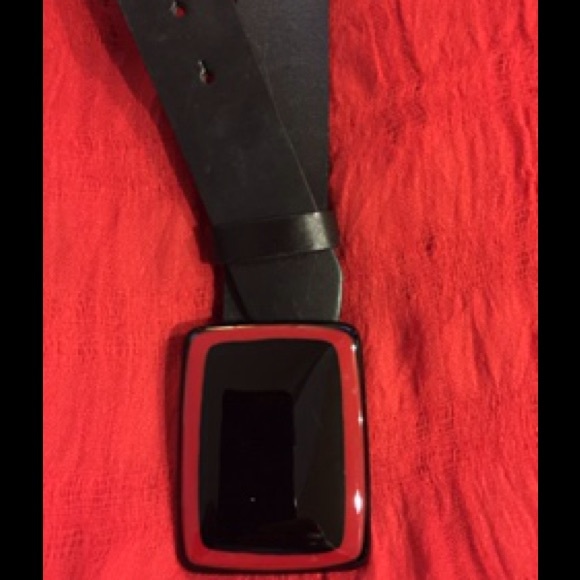 CERAMIC BUCKLE LEATHER BELT