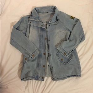 Oversized denim jacket