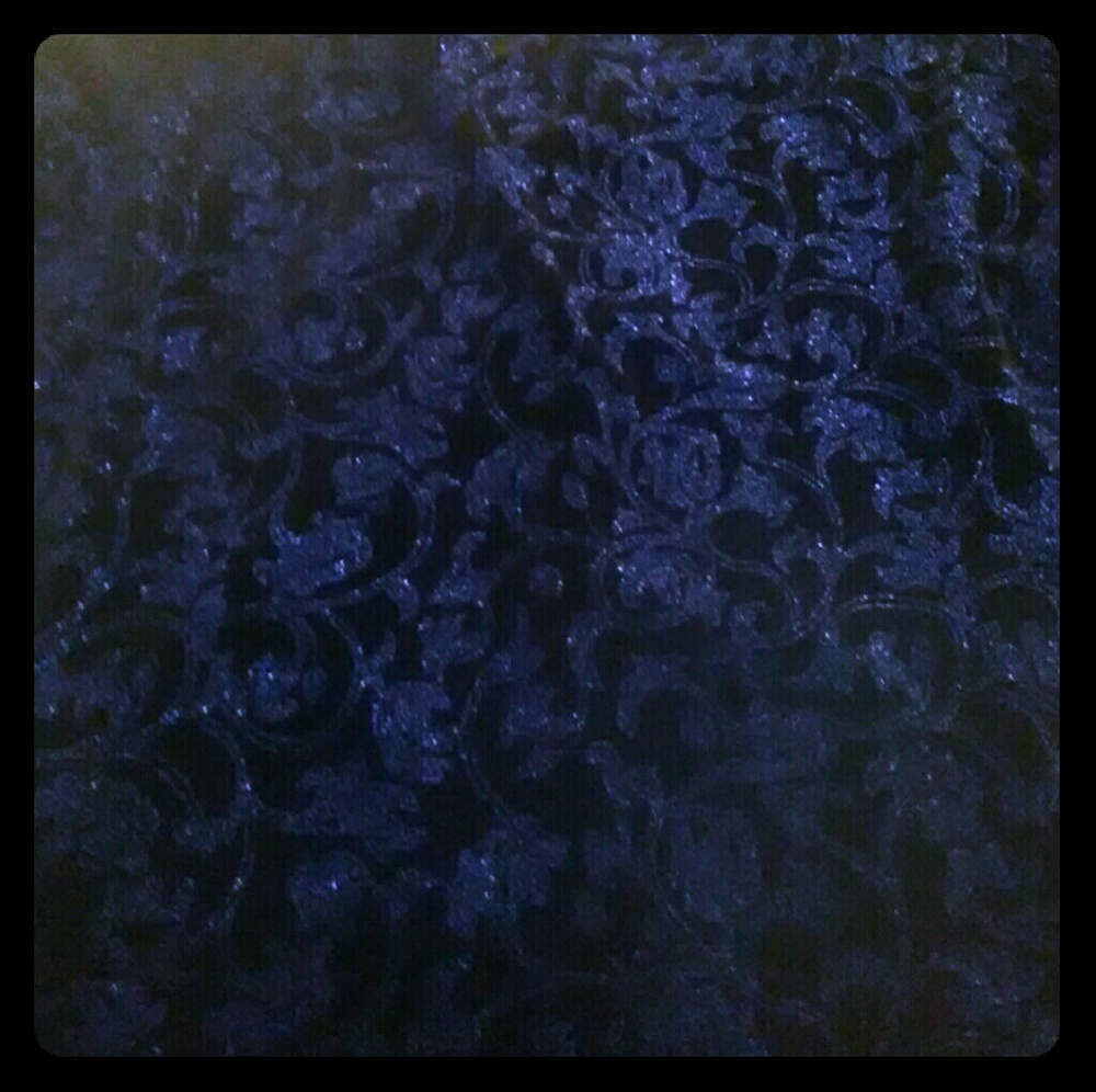 Black Dress shirt with Blue Sparkles