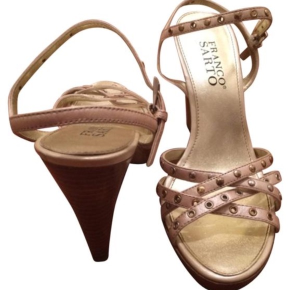 Franco Sarto Metallic Ivory Formal Shoes - Picture 2 of 2