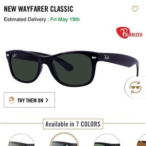 Ray-Ban New Wayfayer Classic - RB 2132- Polarized