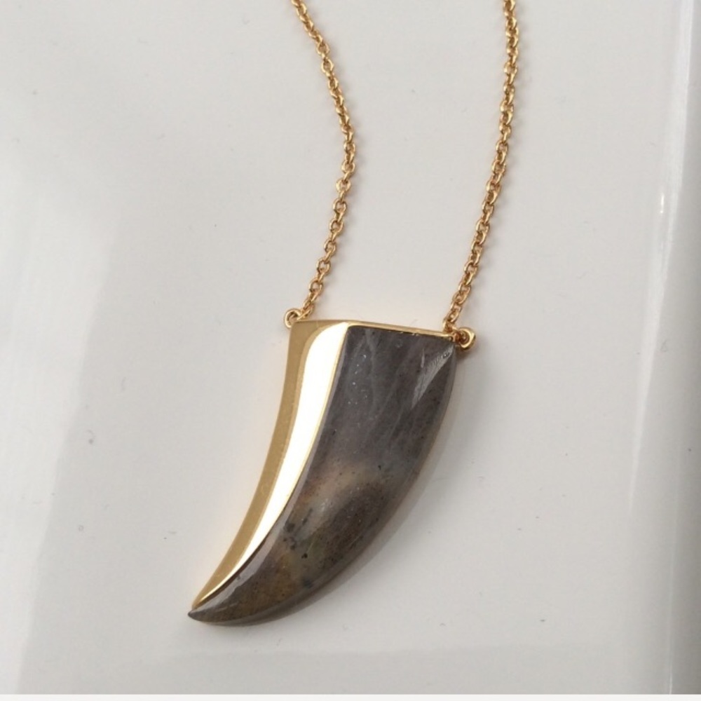 Stella & Dot Split Stone Pendant