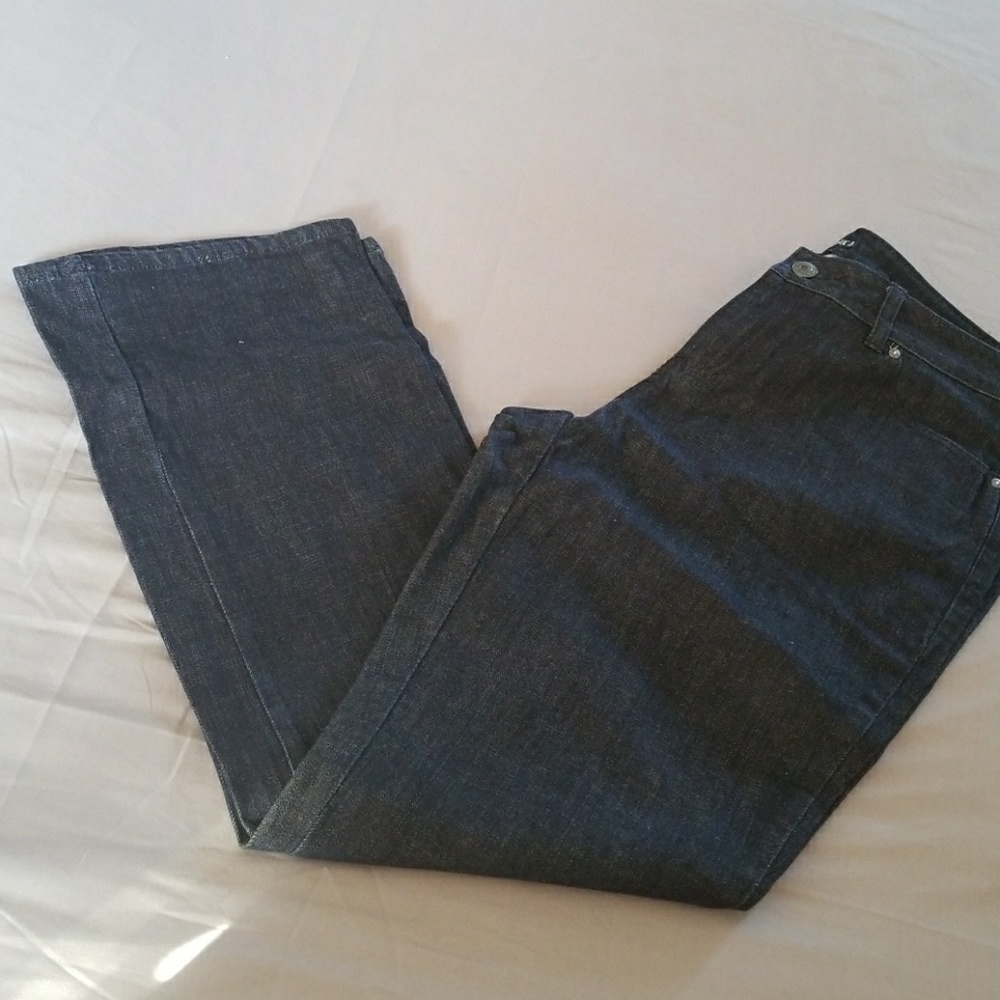 a.n.a. Straight Leg Dark Blue Jeans