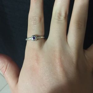 Amethyst stone ring