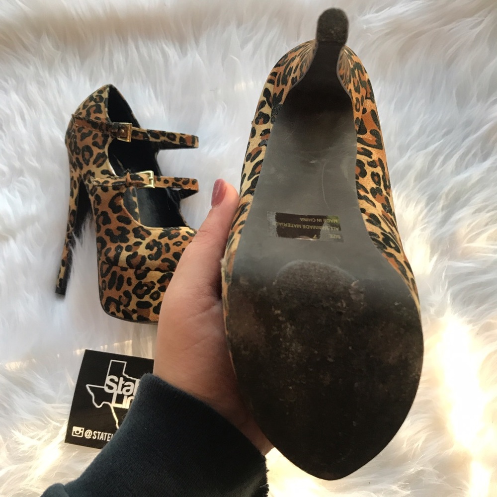 Cheetah Platform Heels - Gem