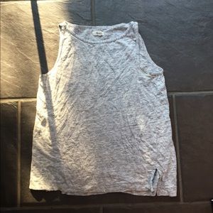 Modern linen tank top Madewell small in grey