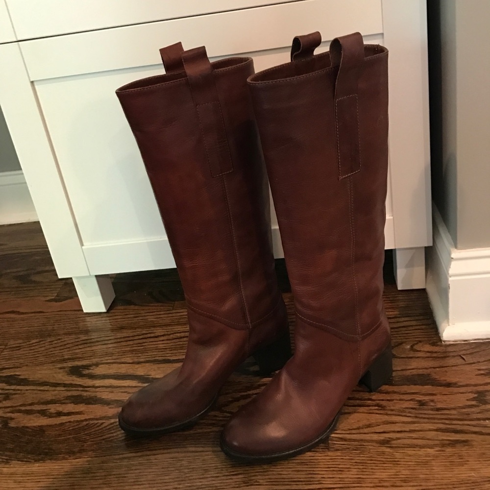 Italian leather boots