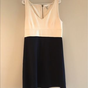 J. Crew Women's Black and White Color Block Dress