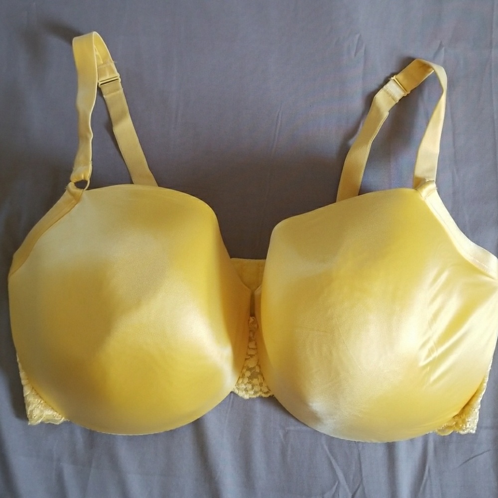 Cacique Bra Yellow. Full Coverage. Multi-Way.