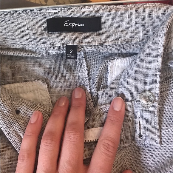 Express linen blend pants, size 2 - Picture 2 of 3
