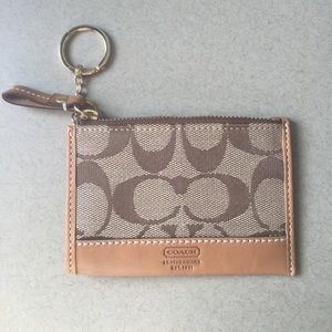 FINAL PRICE Coach Signature Mini Skinny ID Case