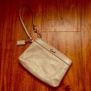 PERFORATED Gray Coach Clutch! ❤️