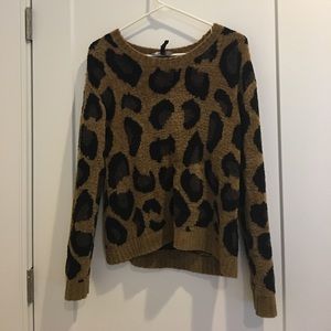 Leopard print sweater