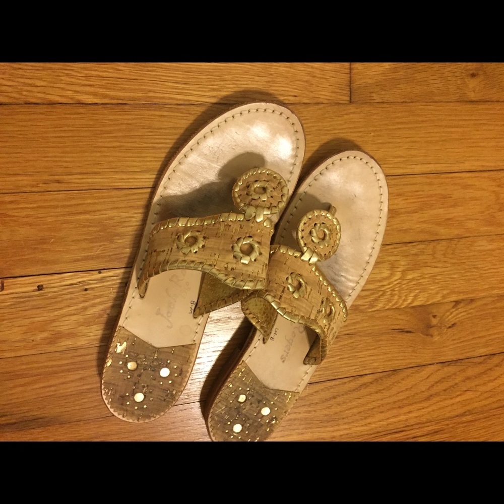 Cork gold Jack Rogers