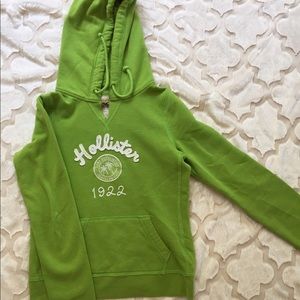 Hollister green hoodie