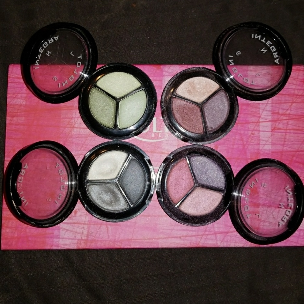 4 INGLOT eyeshadow palettes pigmented