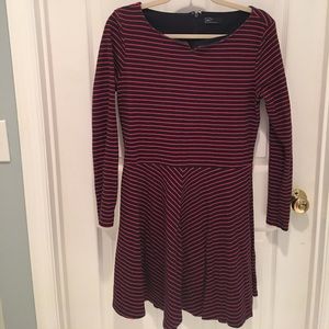 Gap Dress Red & Navy Fit & Flare size 10