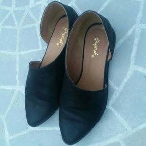 shank faux leather flat similar to the free people