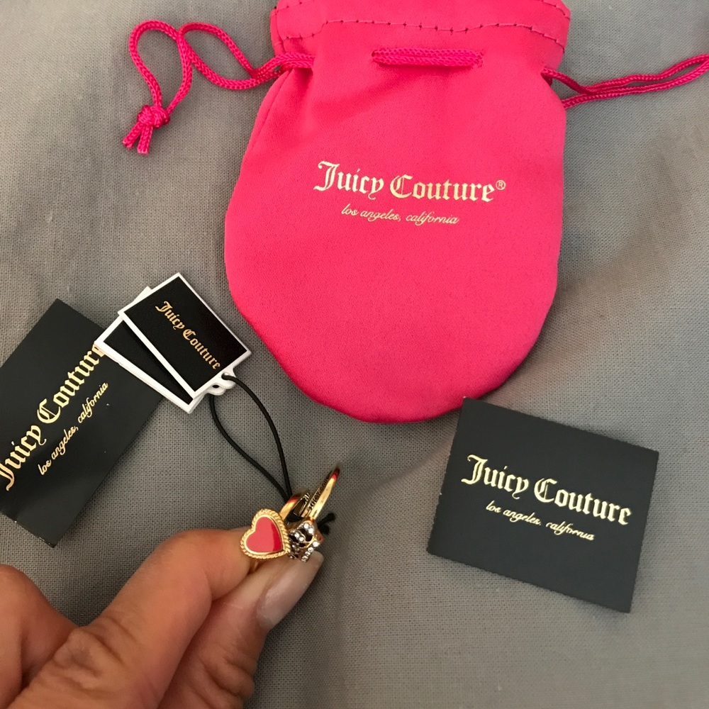 Juicy couture ring size 6 with crown and heart