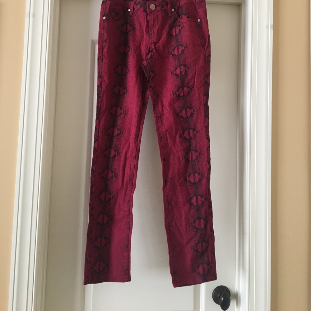 Snake Print Jeans