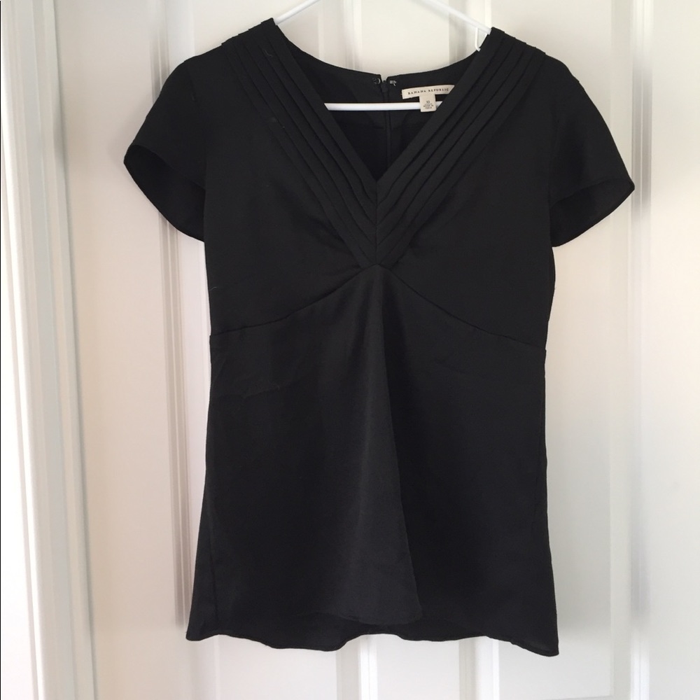 Banana Republic Black Teeshirt Blouse