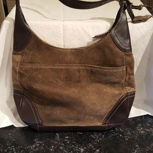 Suede Coach purse