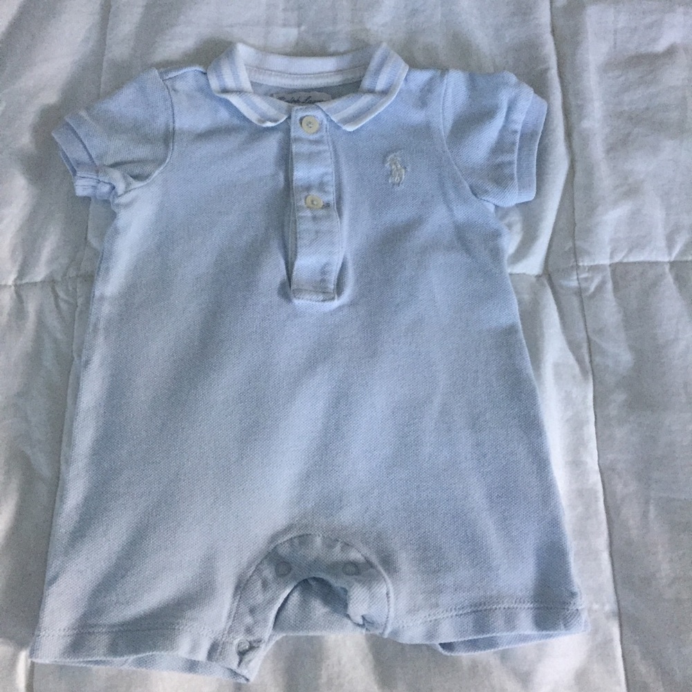 Ralph Lauren Light Blue Shortall! 3 mos.