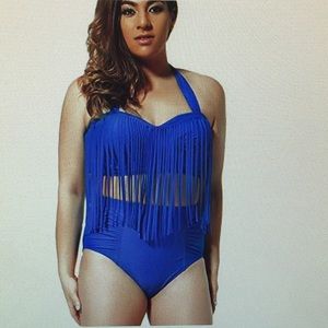 👙 Fringe Top/High Rise Bottom Bikini