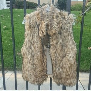 Faux fur vest