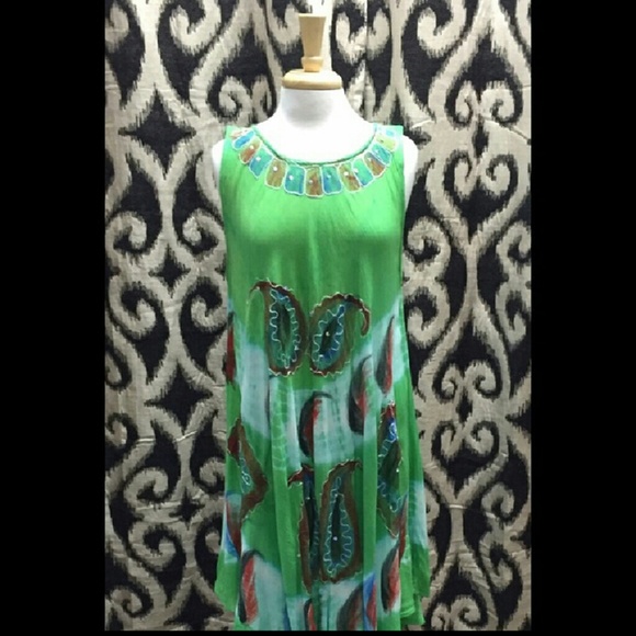 CARIBBEAN STYLE SUNDRESS/TOP - Picture 2 of 2