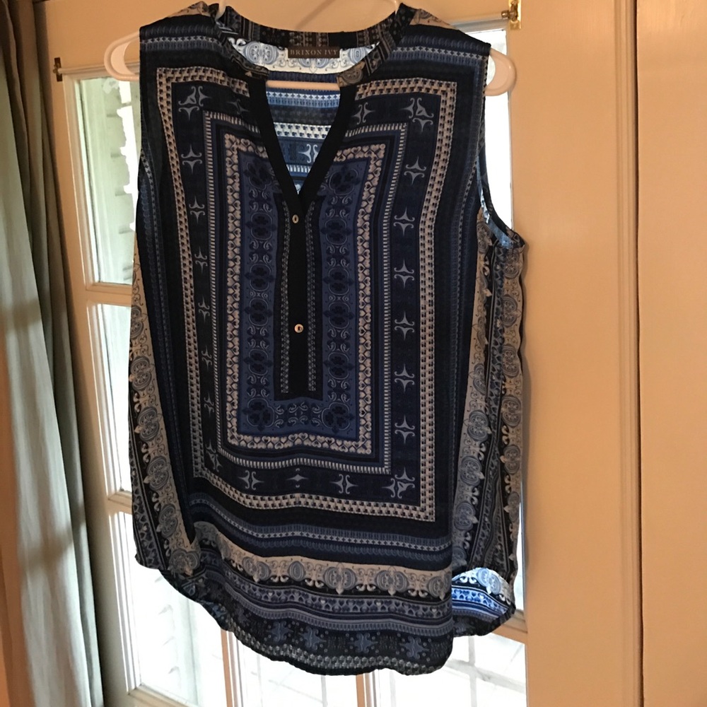Brixon ivy sleeveless  blouse worn once