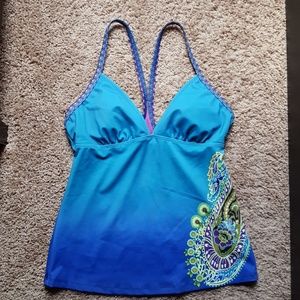 Athleta Dip Dye Tankini Top