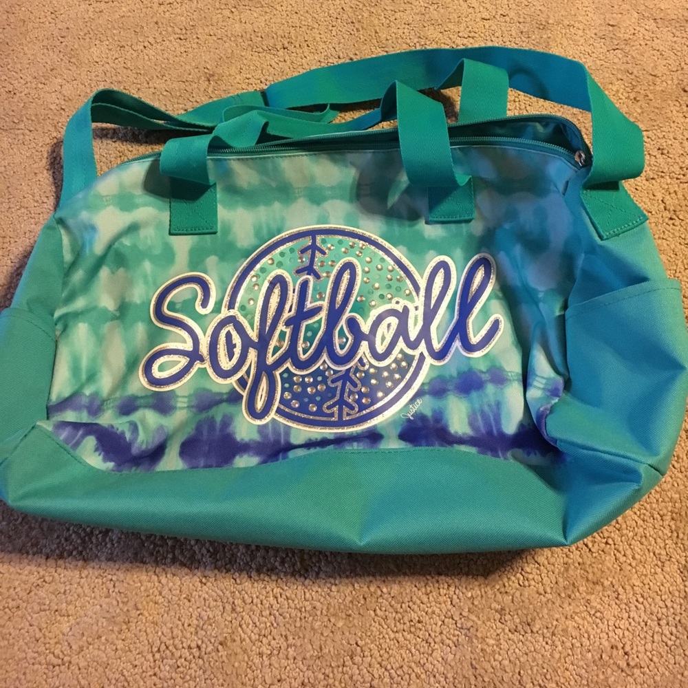 Justice Softball duffel bag