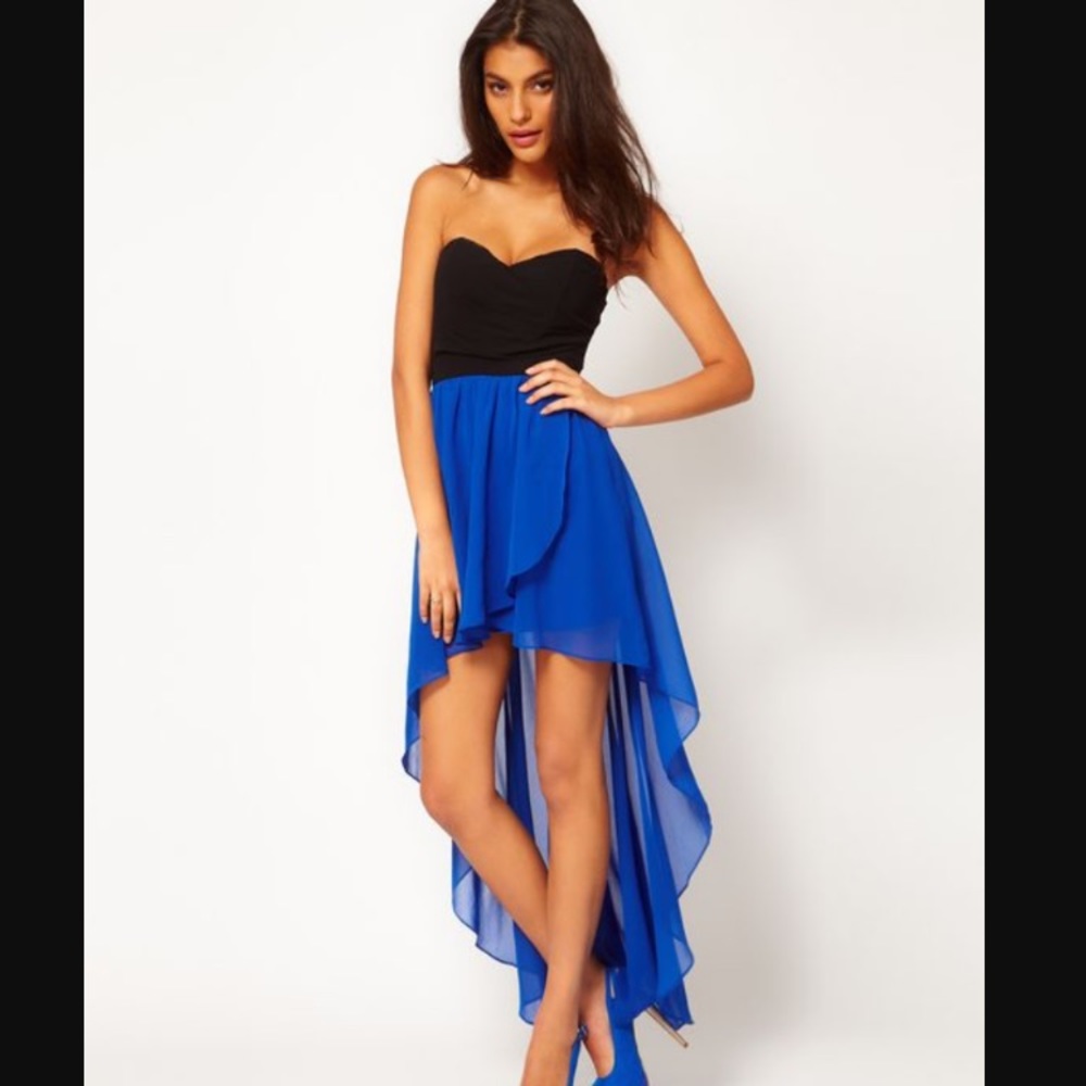 Asos chiffon high/low dress