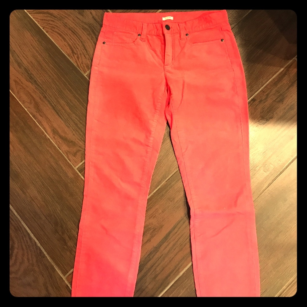 J.crew toothpick skinny corduroy pants
